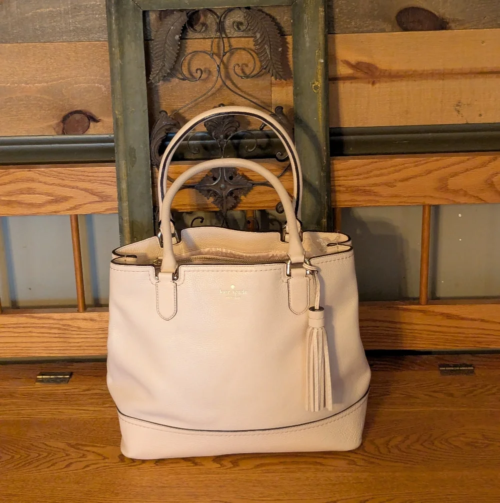 Kate Spade Beige McCall Street Jenner Tote Bag